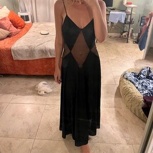 Black maxi dress